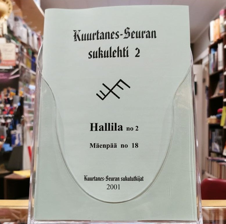 Kuurtanes-Seuran sukulehti nro 2. Hallila