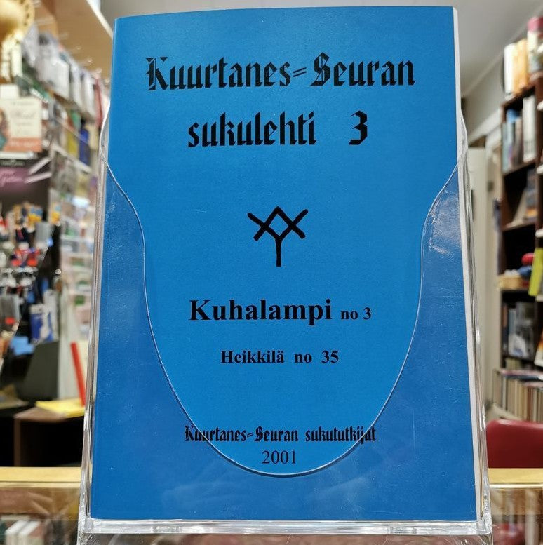 Kuurtanes-Seuran sukulehti nro 3. Kuhalampi