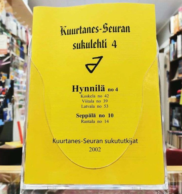 Kuurtanes-Seuran sukulehti nro 4. Hynnilä